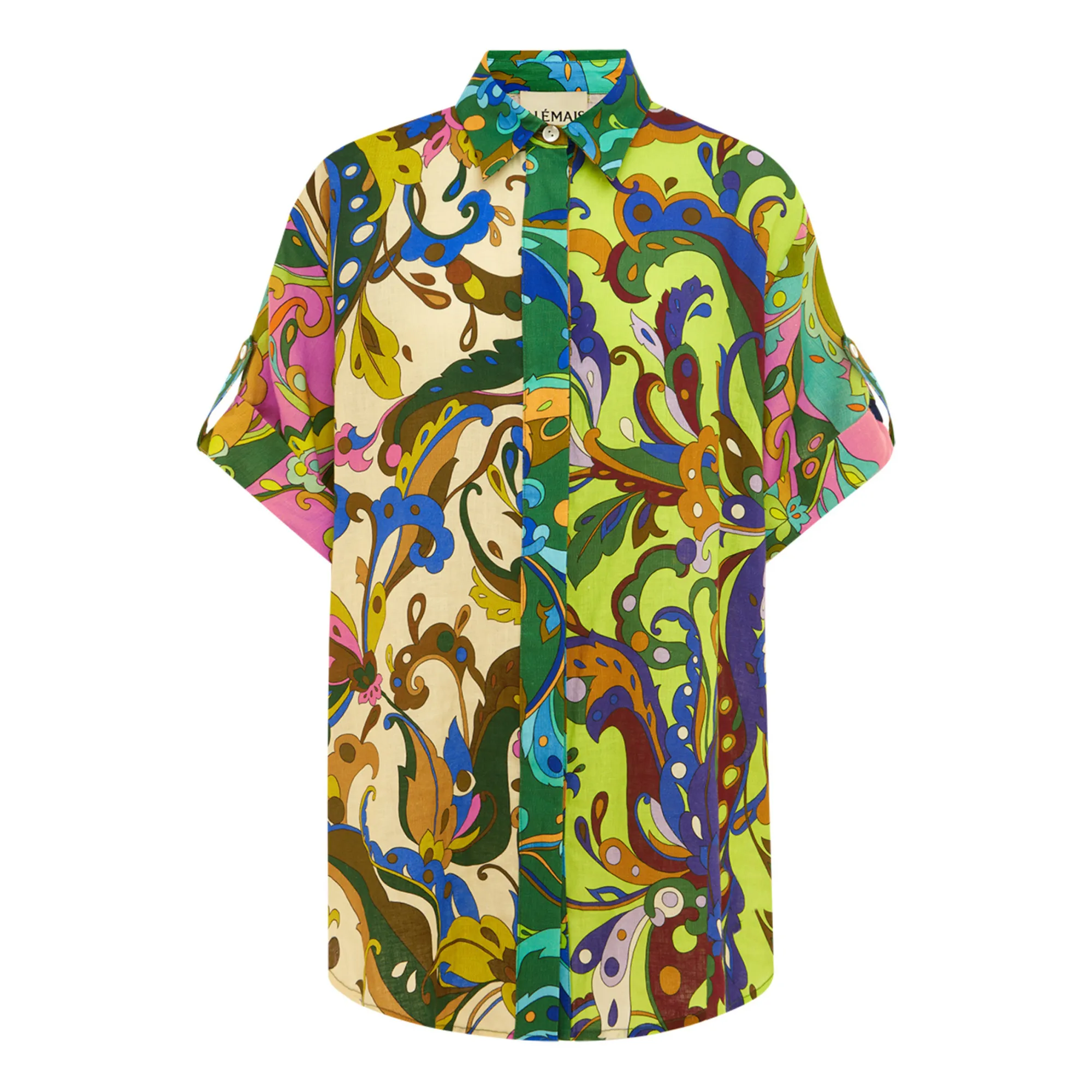 Alémais Green Yvette Linen Shirt