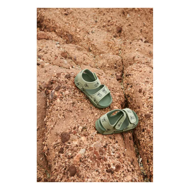 Sandales Blumer | Vert kaki clair