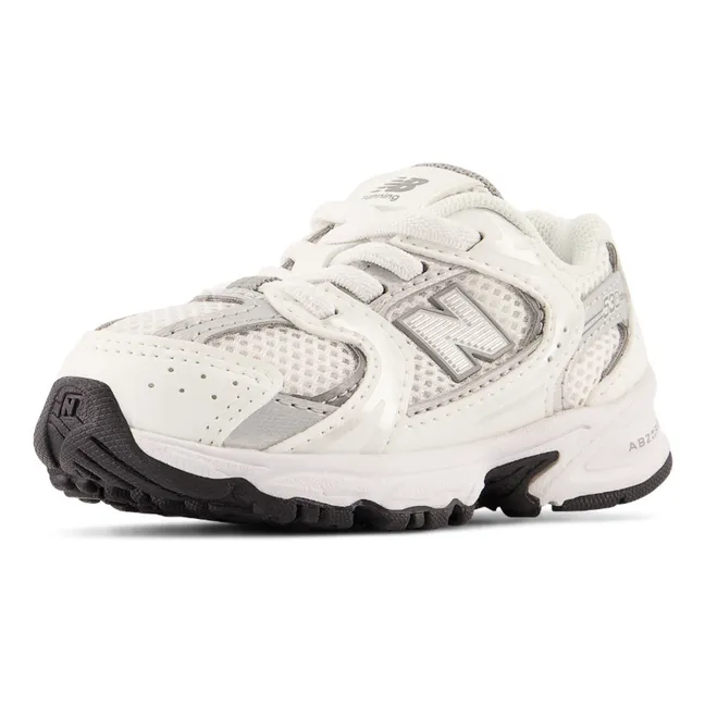 Sneaker mit elastischen Schnürsenkeln 530 | Grauweiß