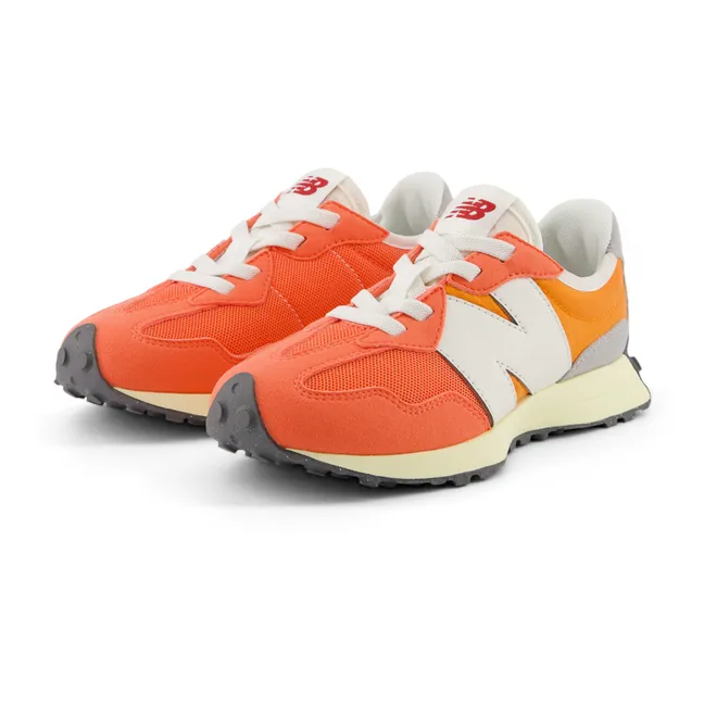 327 Elasticated Lace Sneakers | Orange