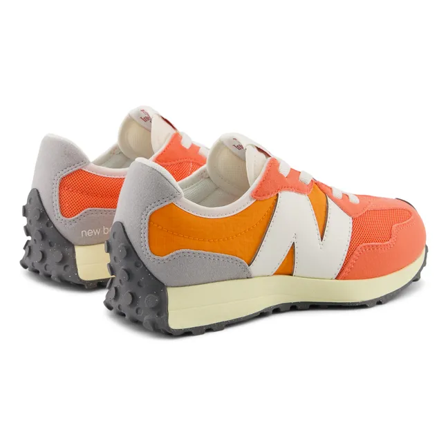 327 Elasticated Lace Sneakers | Orange