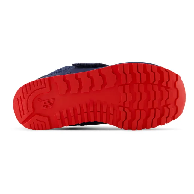 Sneaker mit Klettverschluss und elastischen Schnürsenkeln 373 | Navy