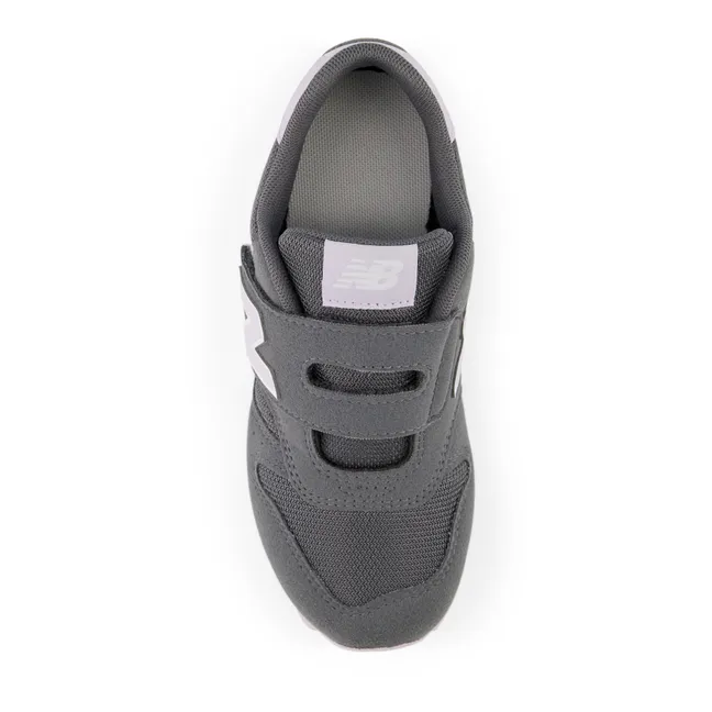 Sneaker mit Klettverschluss und elastischen Schnürsenkeln 373 | Dunkelgrau