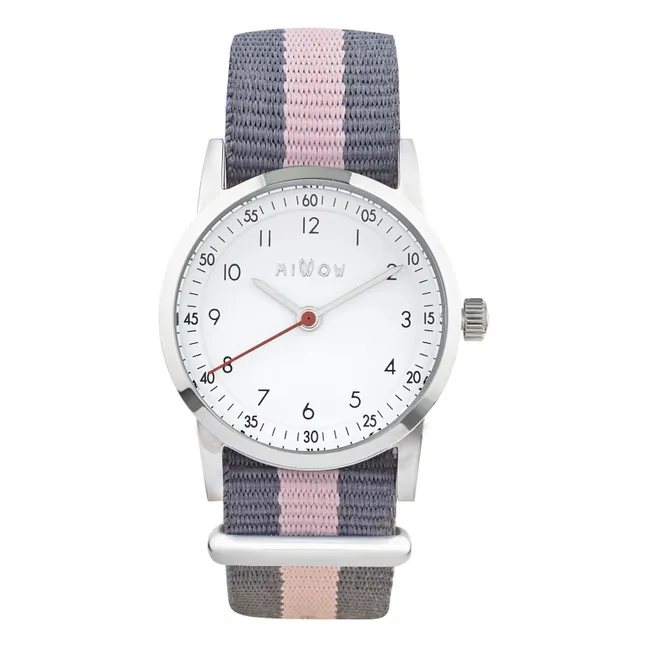 Reloj Blossom Pulsera de rayas | Rosa Pálido