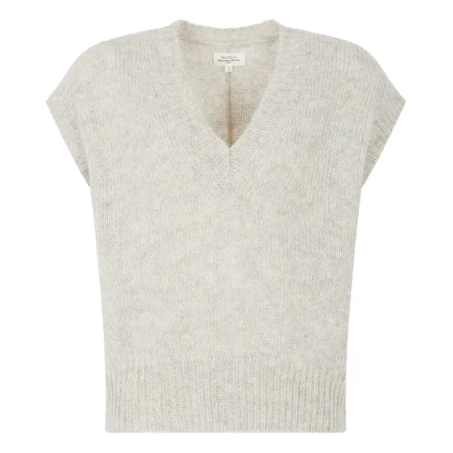 Jersey sin mangas de lana Mirve | Crudo