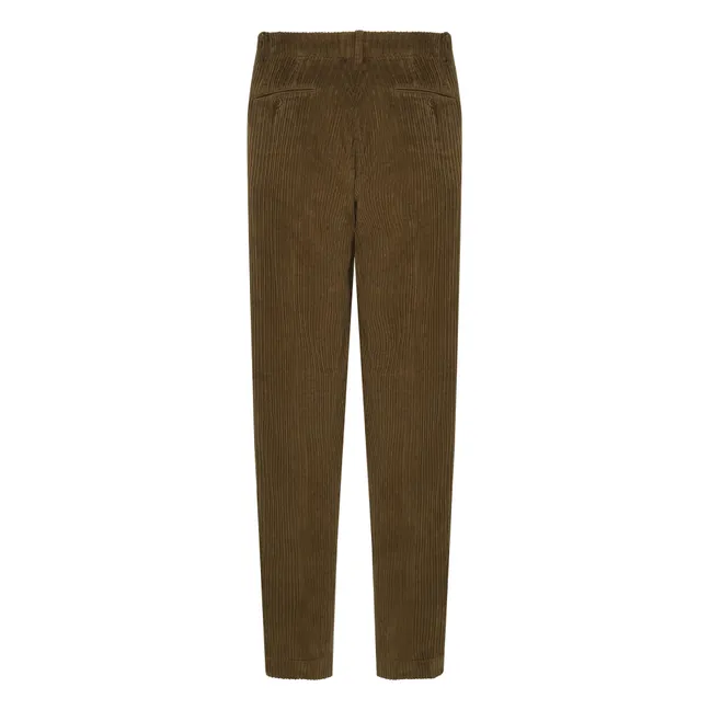 Hose Perfect Velours gerippt | Khaki