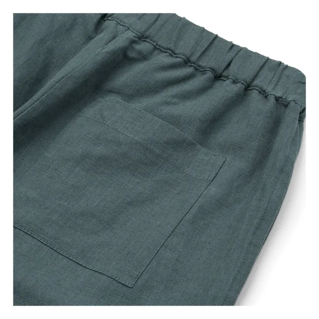 Orlando Linen Trousers | Blue Green