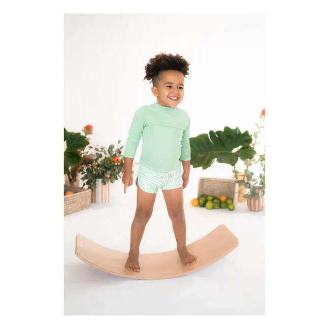 Short de Bain Mesa Rayé | Vert