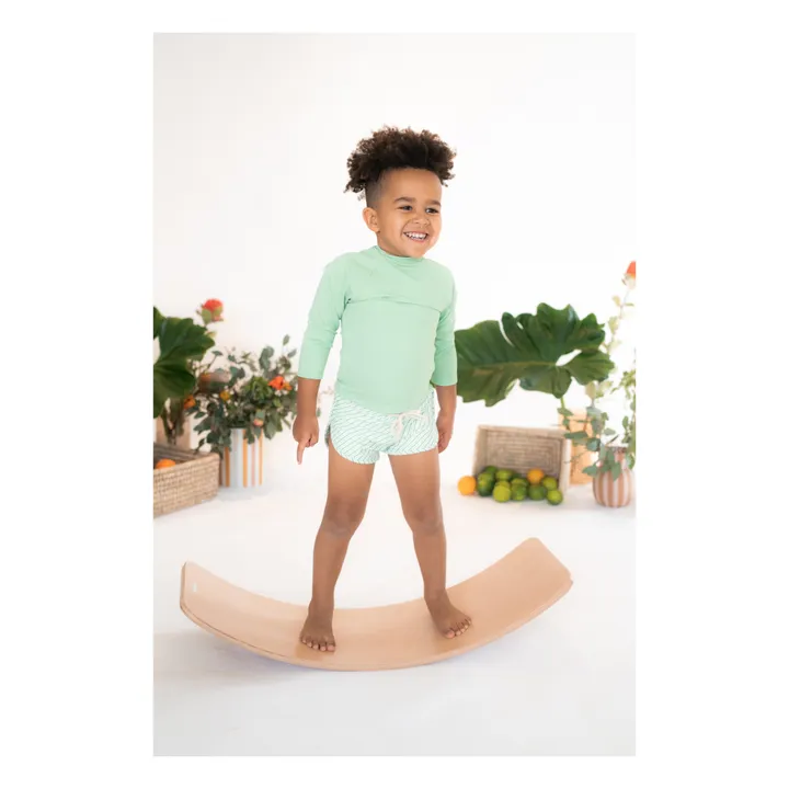 Short de Bain Mesa Rayé | Vert- Image produit n°1