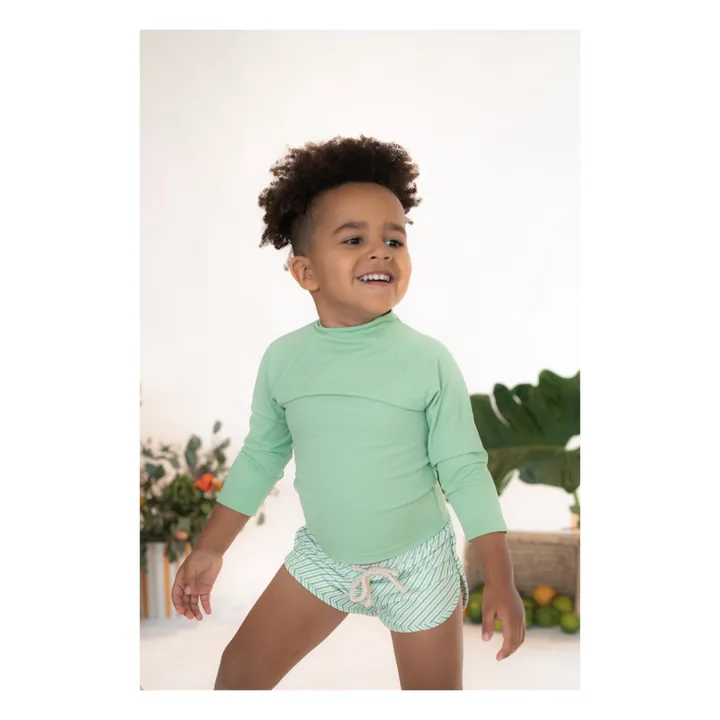 Short de Bain Mesa Rayé | Vert- Image produit n°2