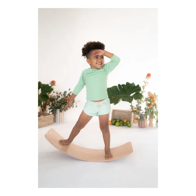 Short de Bain Mesa Rayé | Vert