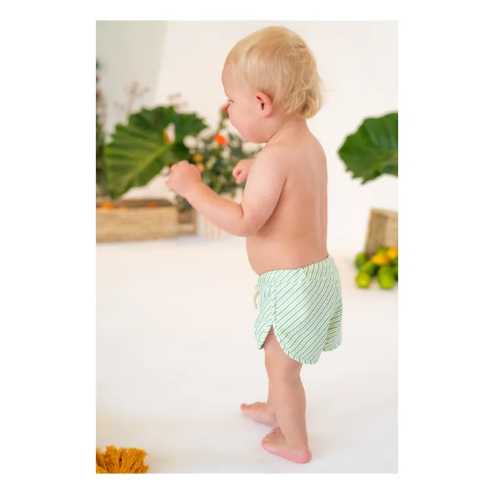 Short de Bain Mesa Rayé | Vert- Image produit n°5