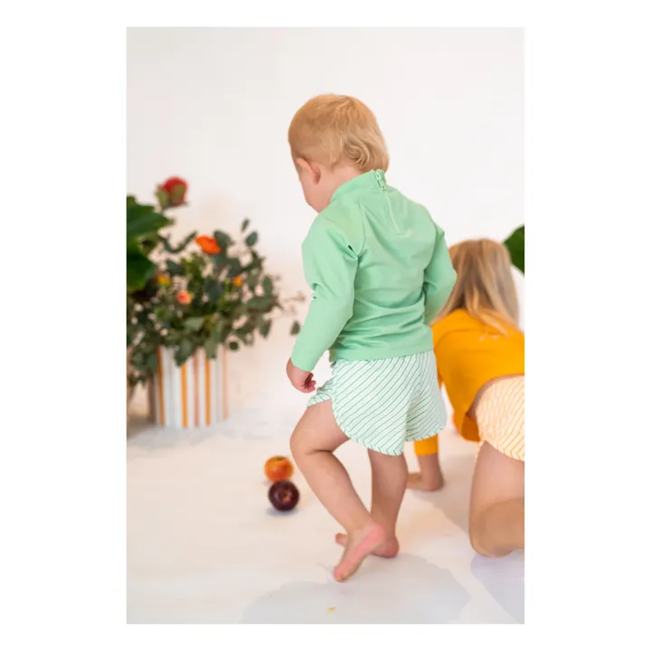 Short de Bain Mesa Rayé | Vert- Image produit n°6