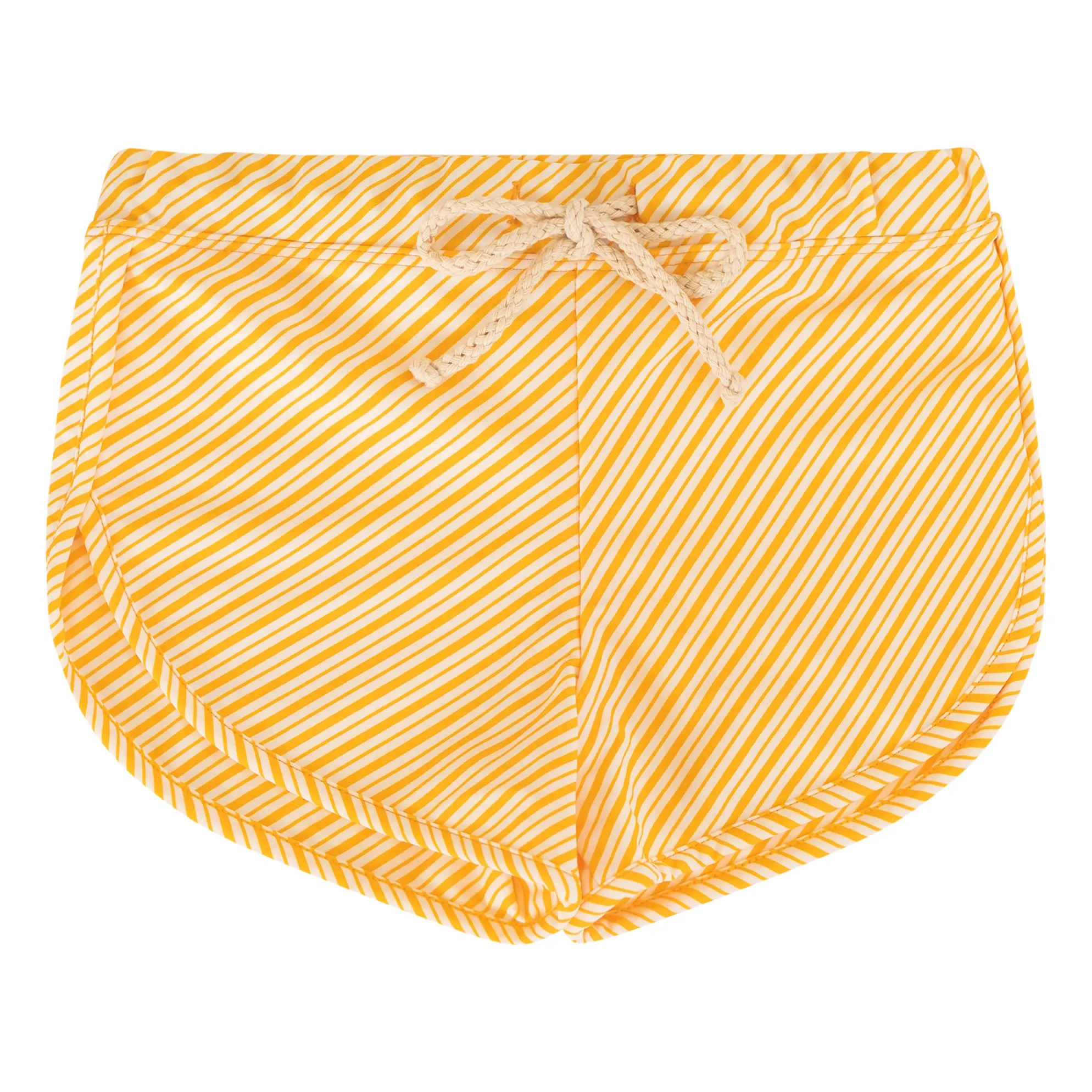 Ina Swim Orange Mesa Striped Swim Shorts