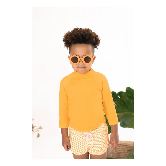 Short de Bain Mesa Rayé | Orange