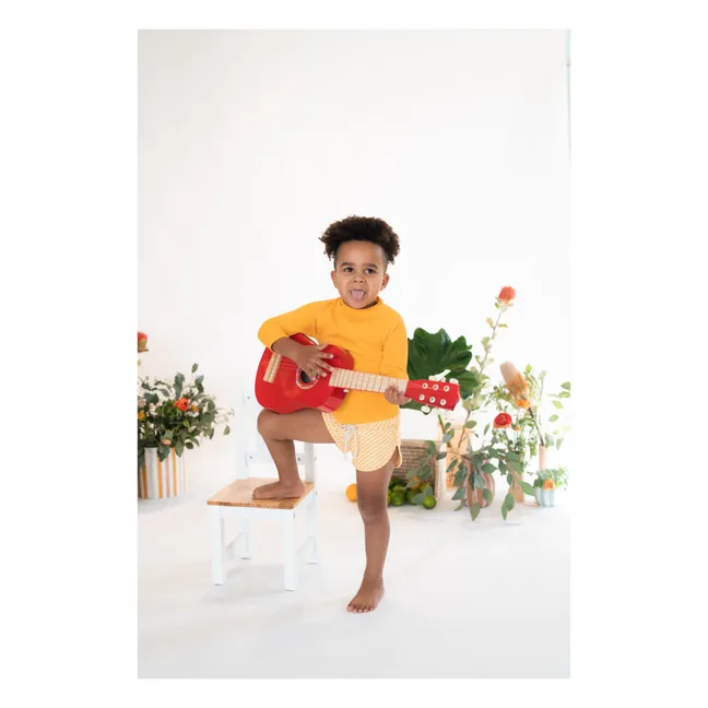 Short de Bain Mesa Rayé | Orange