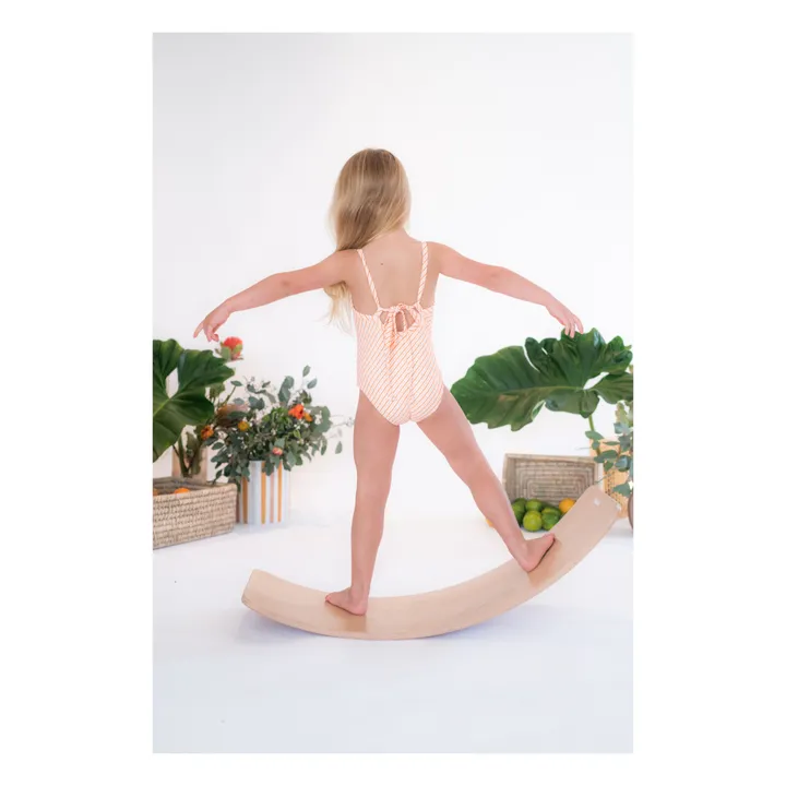 Maillot 1 Pièce Mara Rayé | Corail- Image produit n°7