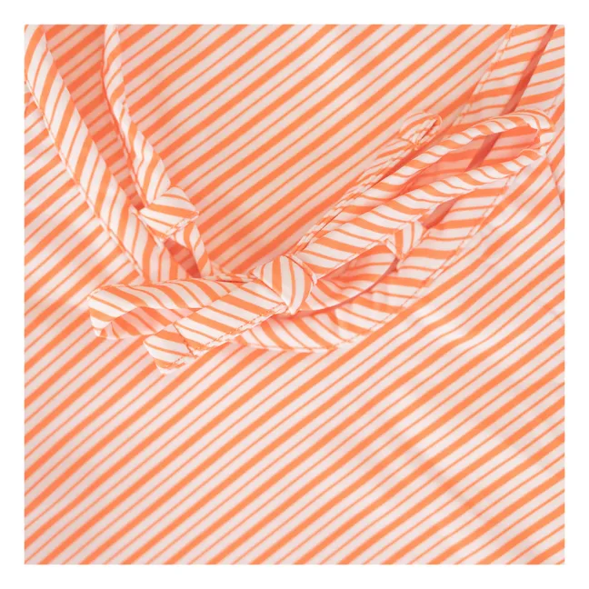 Maillot 1 Pièce Mara Rayé | Corail