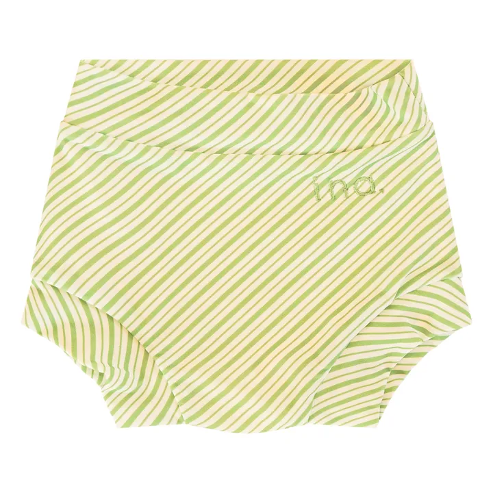 Bañador de rayas Lumi | Verde- Imagen del producto n°0