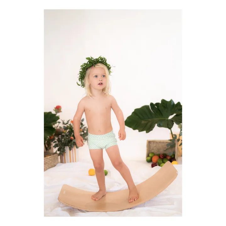 Bañador de rayas Lumi | Verde- Imagen del producto n°1