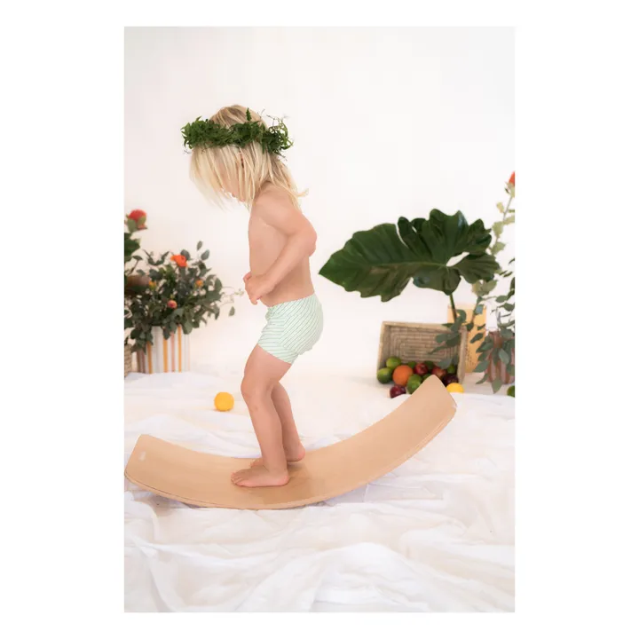 Short de Bain Lumi Rayé | Vert- Image produit n°2