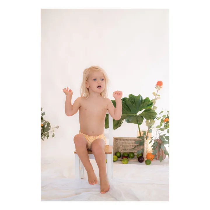 Short de Bain Lumi Rayé | Orange- Image produit n°2