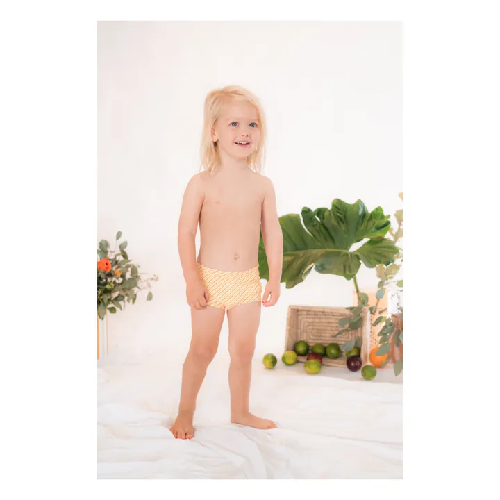 Short de Bain Lumi Rayé | Orange- Image produit n°4