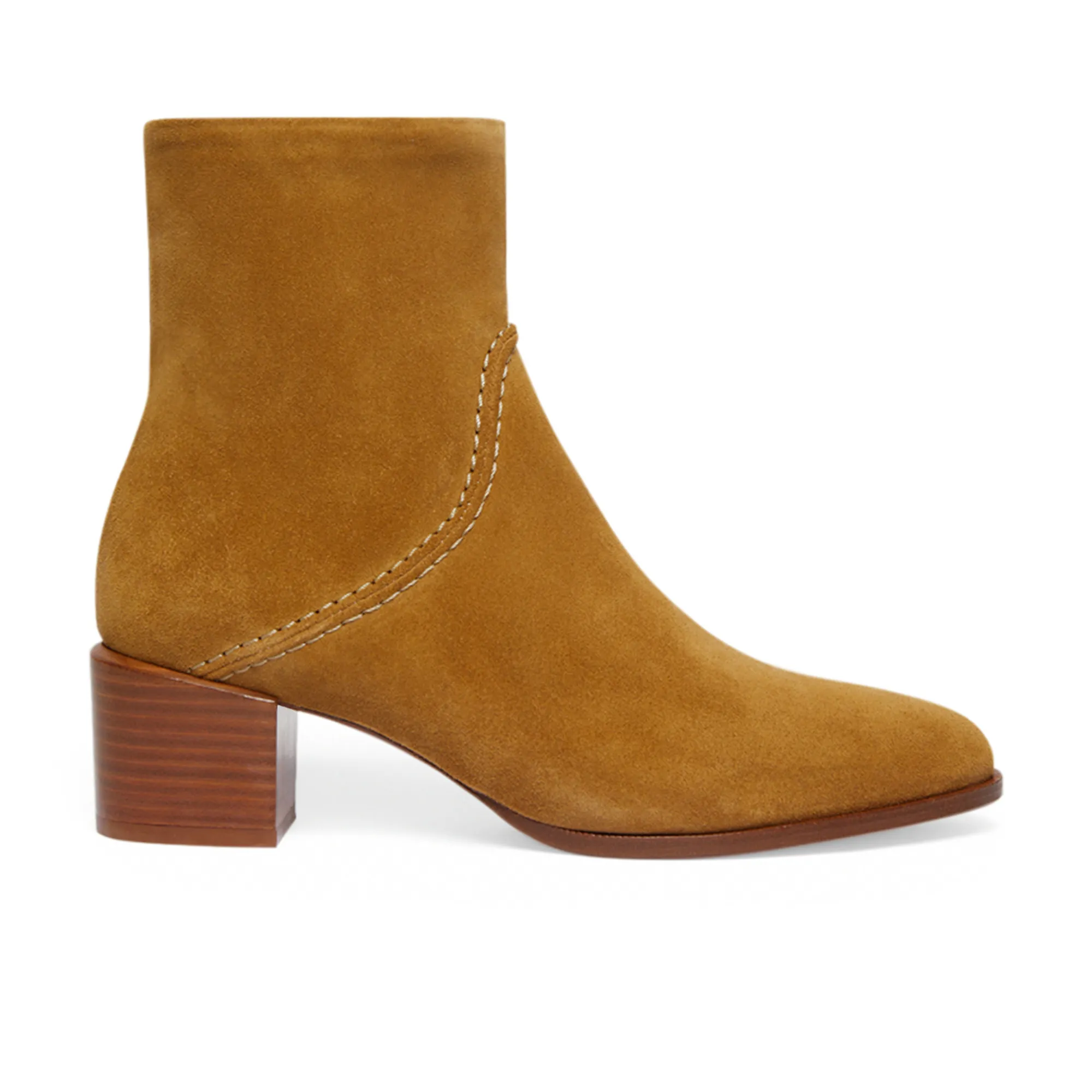 Vanessa Bruno Ochre 45Mm Suede Ankle Boots