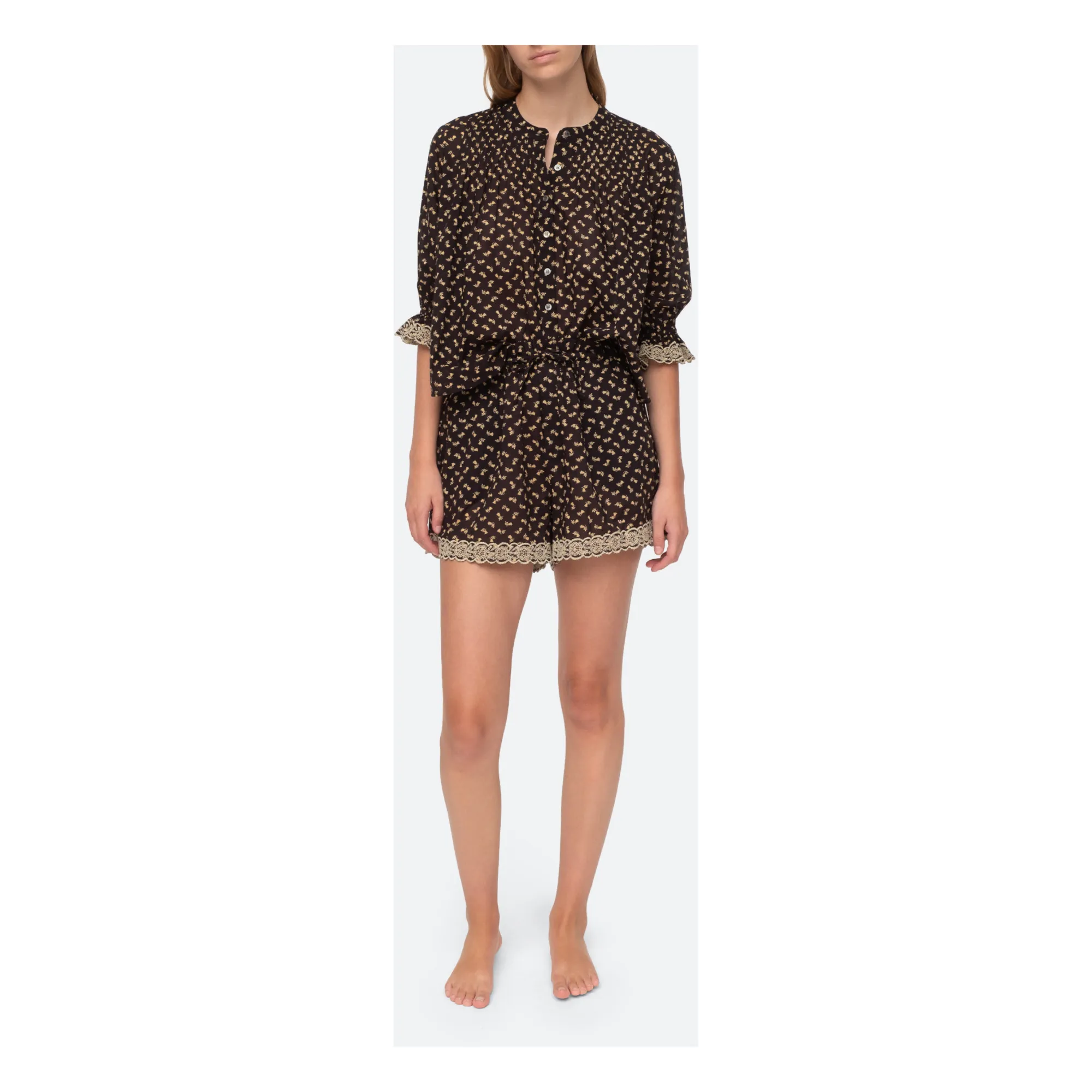 Sea Ny Black Rosa Pyjama Set