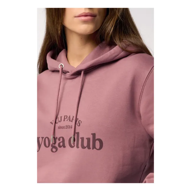 Sweatshirt Yoga Club Bio-Baumwolle | Rosa
