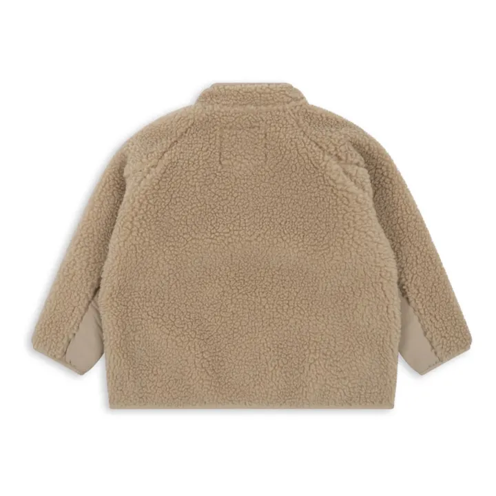 Teddy Sherpa Jacket | Taupe brown- Product image n°4