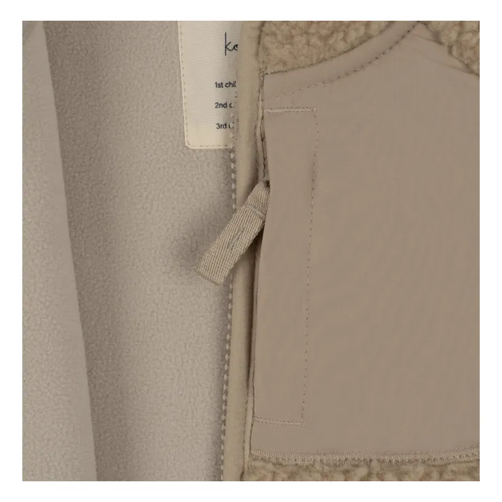 Teddy Sherpa Jacket | Taupe brown- Product image n°2