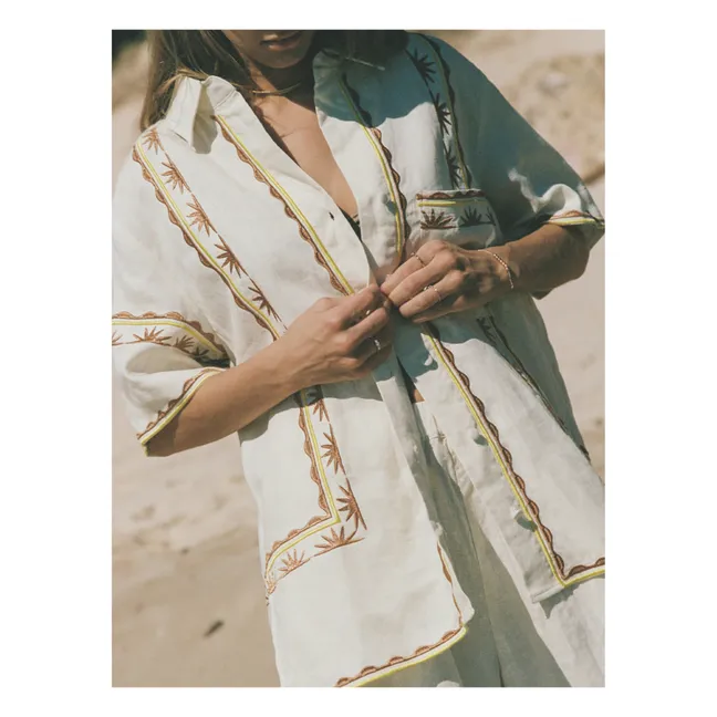 Chemise Darcy Broderies Lin | Ecru