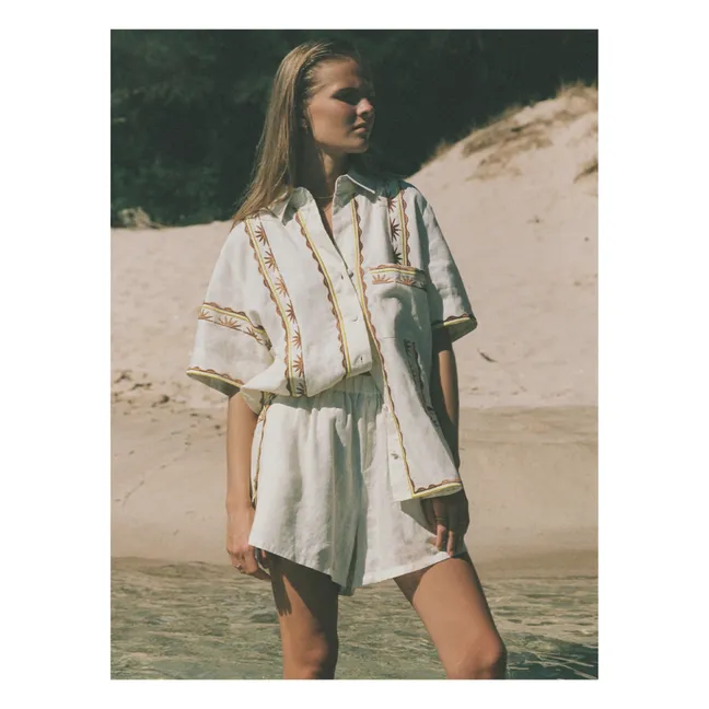 Chemise Darcy Broderies Lin | Ecru