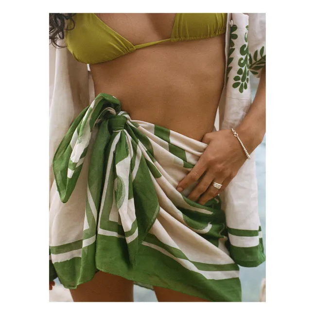 Vestige Pareo de algodón orgánico | Verde
