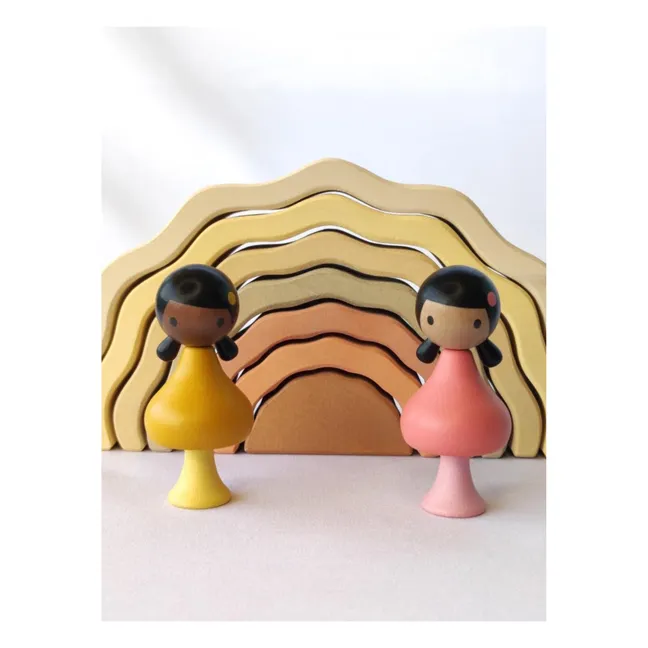 Ruby &amp; Coco wooden figures