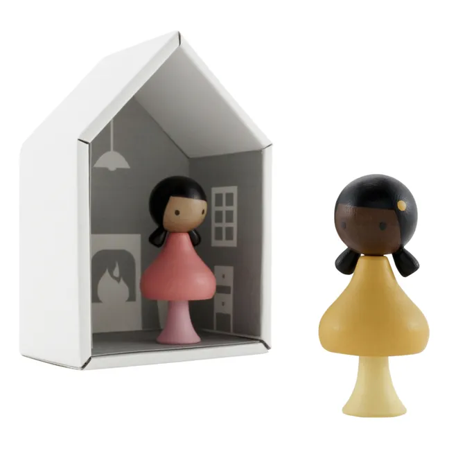 Ruby &amp; Coco wooden figures