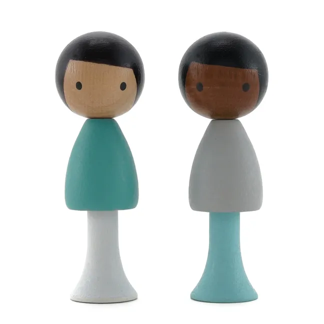 Personnages en bois S&J