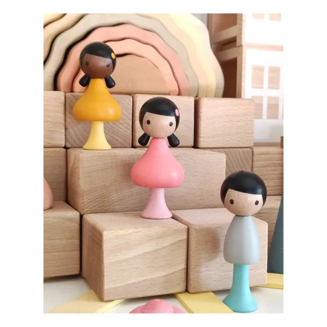 Personnages en bois S&J