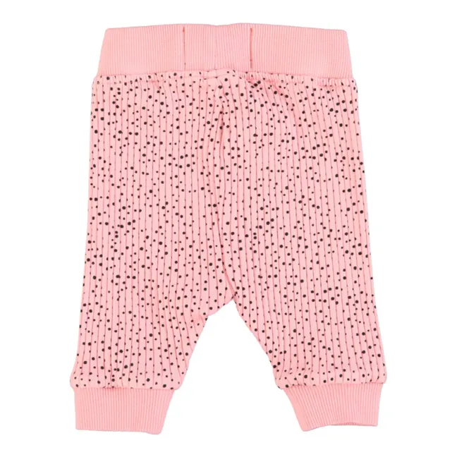 Baby Organic Cotton Ribbed Legging | Pink
