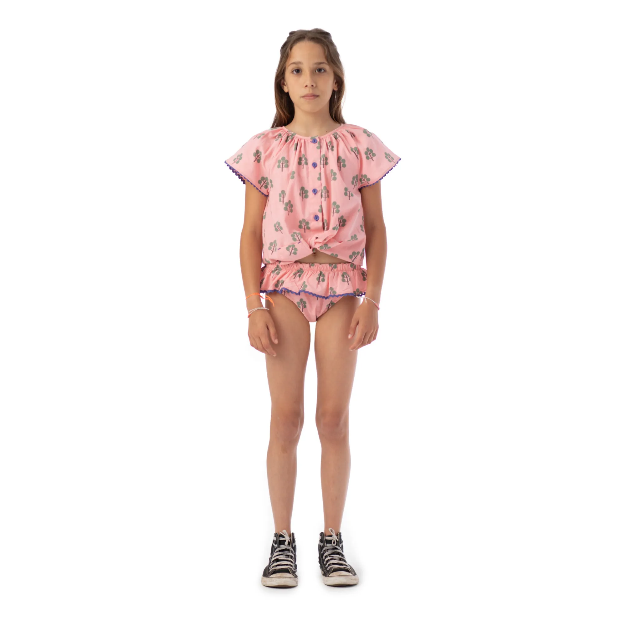 Blouse Arbre | Rose pâle- Image produit n°1