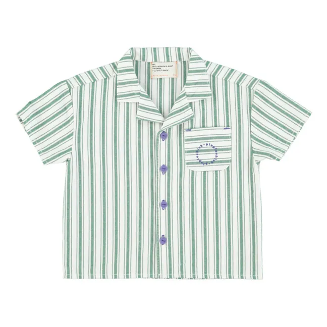 Camisa de rayas | Verde