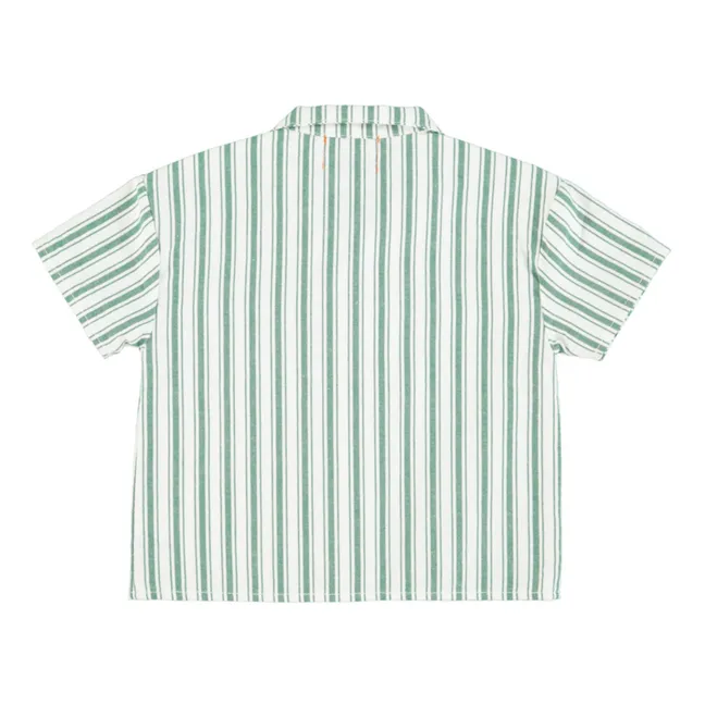 Camicia a righe | Verde