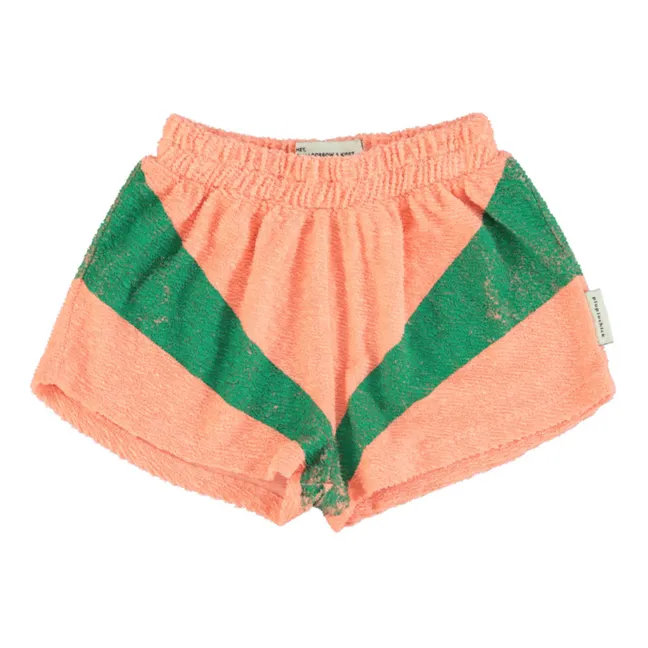 Terry Cloth Shorts | Peach