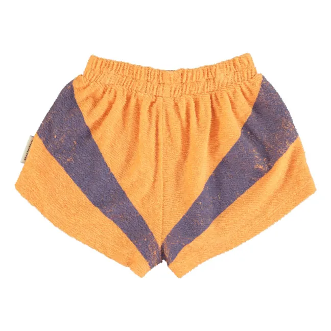 Pantalón corto de felpa | Albaricoque
