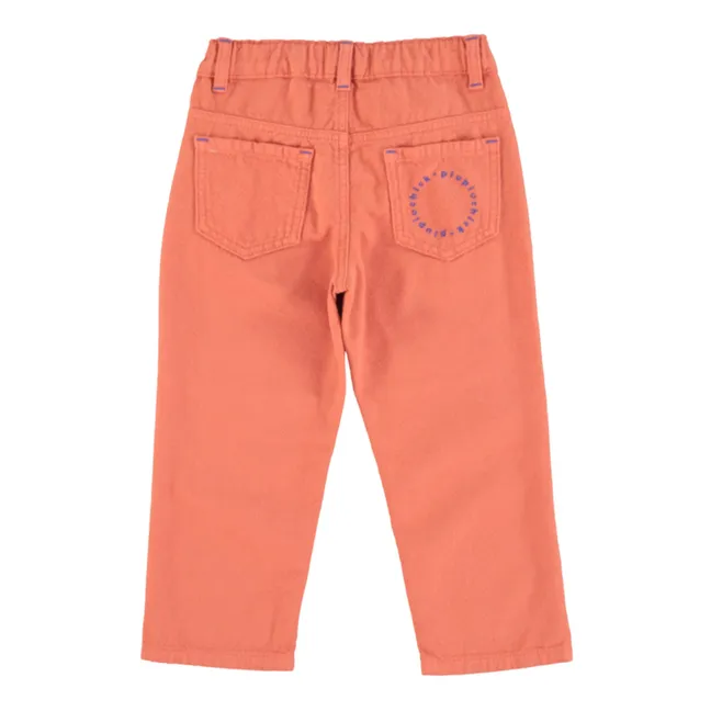 Pantalon Unisexe Coton Bio | Terracotta