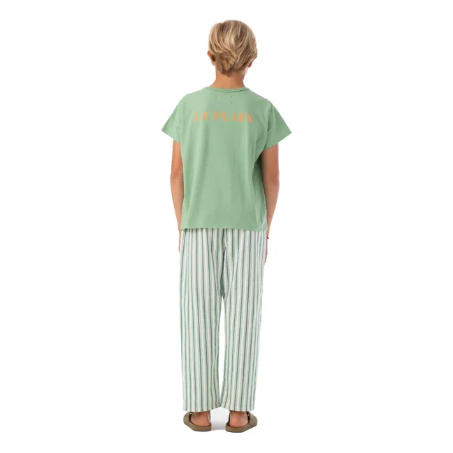 Pantalon Rayure | Vert