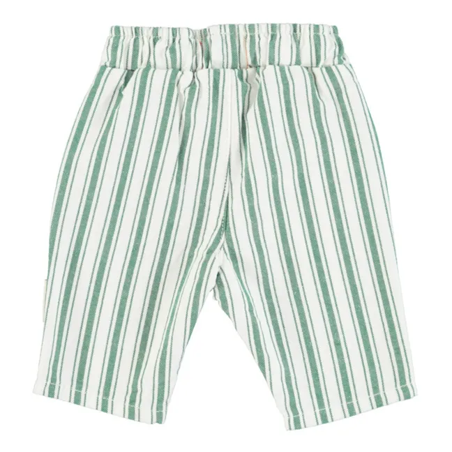 Stripe trousers | Green