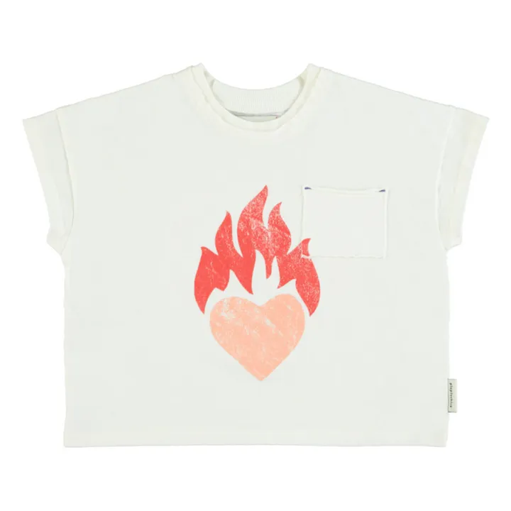 T-Shirt Cœur | Blanc- Image produit n°0