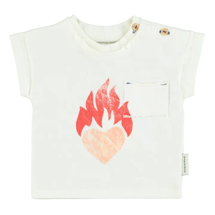 T-Shirt Cœur | Blanc- Image produit n°6